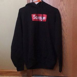 Black long sleeve sweatshirt